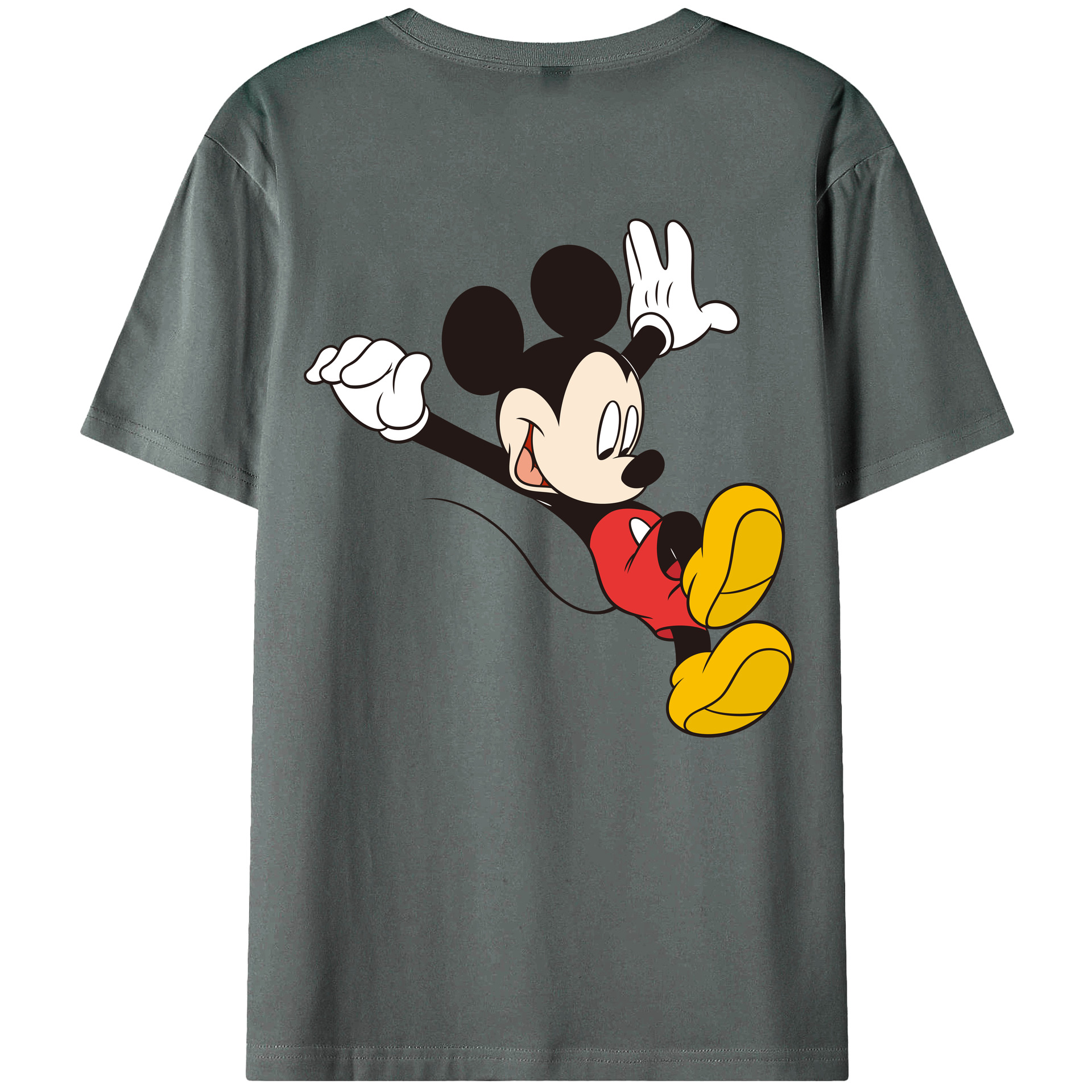 （画像用） ミッキーマウス Mickey Mouse 綿100％半袖Tシャツ（背面プリント）